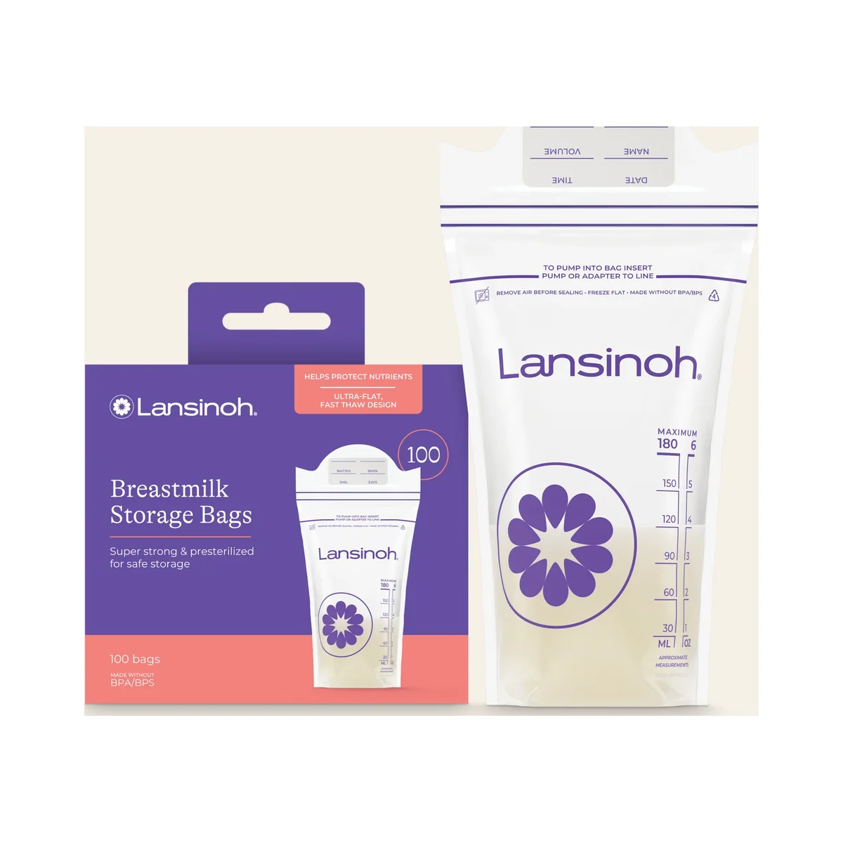 Bolsas para leche materna (100 u.)